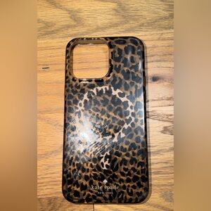 kate spade Leopard Print Phone Case - Brown & Black